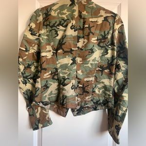 Gently Used Free People Camo jacket